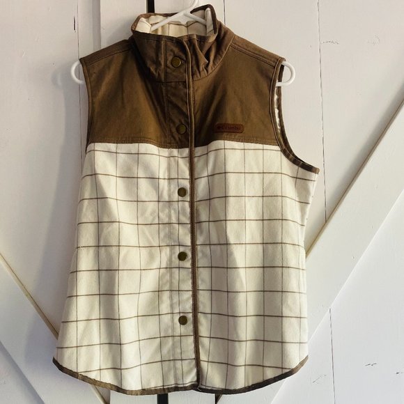 Columbia Jackets & Blazers - Columbia Alpine Canvas and flannel womans vest size L